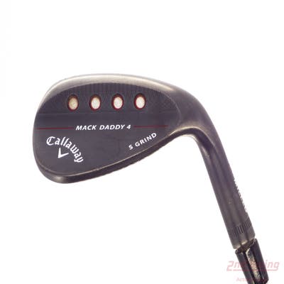Callaway Mack Daddy 4 Black Wedge Lob LW 60° 10 Deg Bounce S Grind FST KBS Tour-V Steel Wedge Flex Right Handed 35.75in