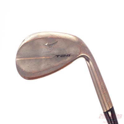 Mizuno T24 Denim Copper Wedge Lob LW 58° 10 Deg Bounce V Grind Dynamic Gold Tour Issue S400 Steel Stiff Right Handed 35.5in