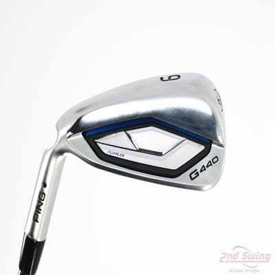 Ping G440 Single Iron 6 Iron UST Mamiya Recoil 65 Dart Graphite Senior Left Handed Black Dot 38.0in