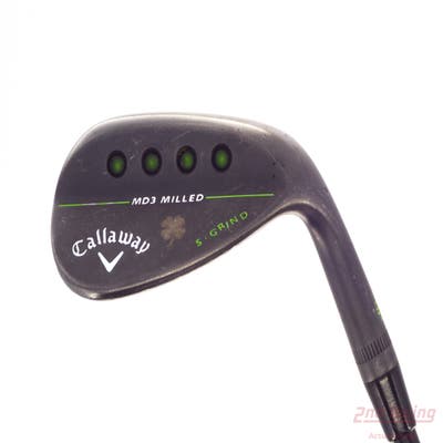 Callaway MD3 Milled Black S-Grind Wedge Sand SW 56° 10 Deg Bounce S Grind Dynamic Gold TI Onyx S200 Steel Stiff Right Handed 35.0in