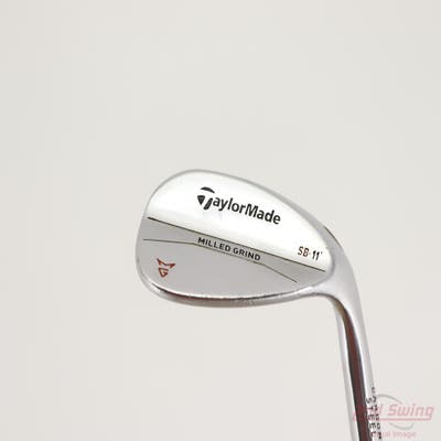 TaylorMade Milled Grind Satin Chrome Wedge Lob LW 58° 11 Deg Bounce SB True Temper Dynamic Gold Steel Wedge Flex Right Handed 35.0in