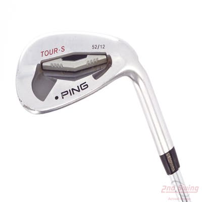 Ping Tour-S Chrome Wedge Gap GW 52° 12 Deg Bounce S Grind FST KBS Tour Steel Stiff Right Handed Black Dot 35.5in