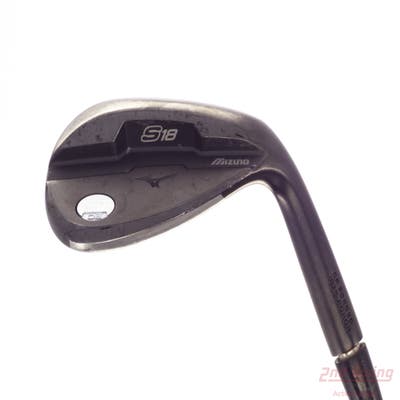 Mizuno S18 Gunmetal Black Wedge Lob LW 58° 8 Deg Bounce True Temper Dynamic Gold Steel Wedge Flex Right Handed 35.5in