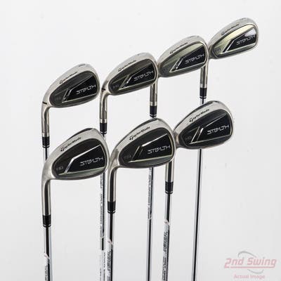 TaylorMade Stealth HD Iron Set 5-PW AW FST KBS MAX 85 MT Steel Regular Left Handed STD