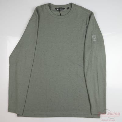 New W/ Logo Mens Travis Mathew Sweater XX-Large XXL Green MSRP $136