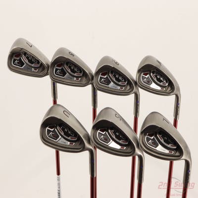 Ping K15 Iron Set 7-PW GW SW LW Ping TFC 149I Graphite Senior Right Handed Purple dot -1/4"