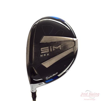 TaylorMade SIM MAX Driver 9° Mitsubishi Diamana White D63 Graphite Regular Left Handed 45.5in