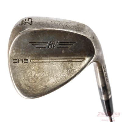 Titleist Vokey SM9 Jet Black Wedge Gap GW 52° 8 Deg Bounce F Grind Titleist Vokey BV Steel Wedge Flex Right Handed 35.75in