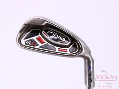 Ping G15 Single Iron 6 Iron Ping AWT Steel Regular Right Handed Purple dot 37.25in