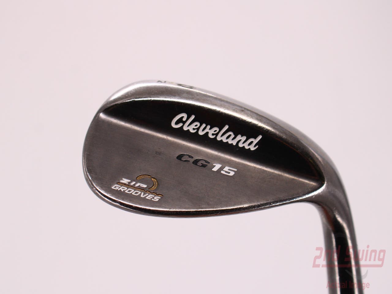 Cleveland CG15 Black Pearl Wedge Lob LW 60° 12 Deg Bounce Cleveland Traction Wedge Steel Wedge Flex Right Handed 35.5in