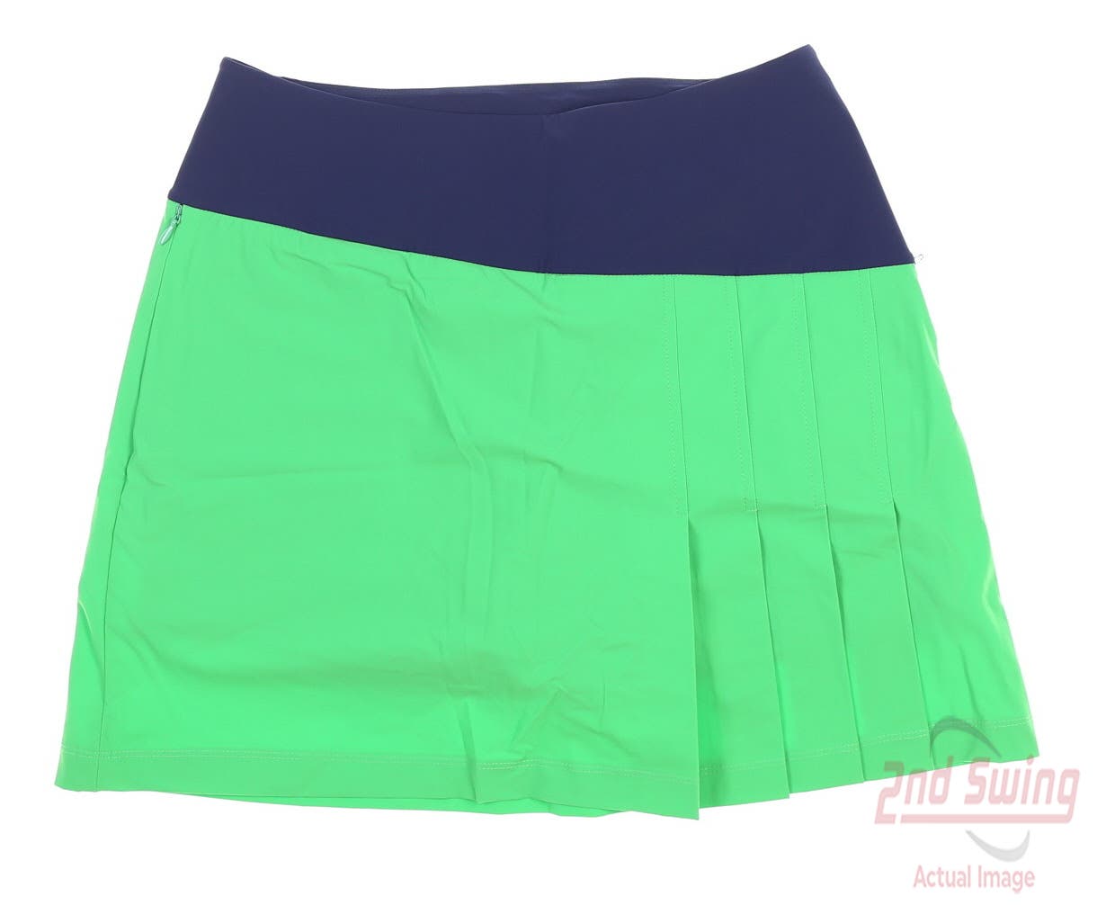 New Womens Kinona Pleated For Play Skort Small S Kelly Green MSRP $129