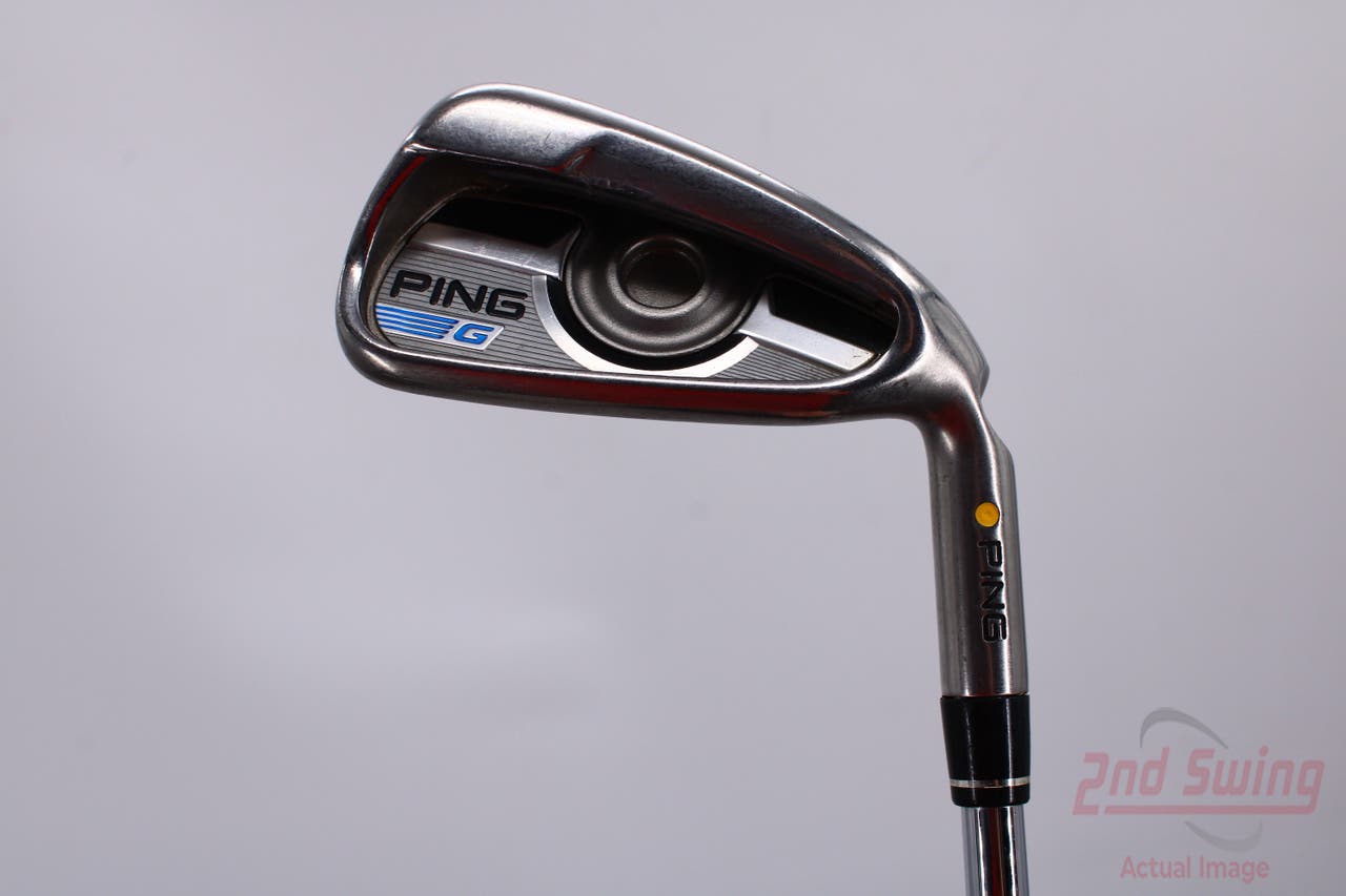 Ping 2016 G Single Iron 6 Iron True Temper Dynamic Gold Steel Stiff Right Handed Yellow Dot 37.75in