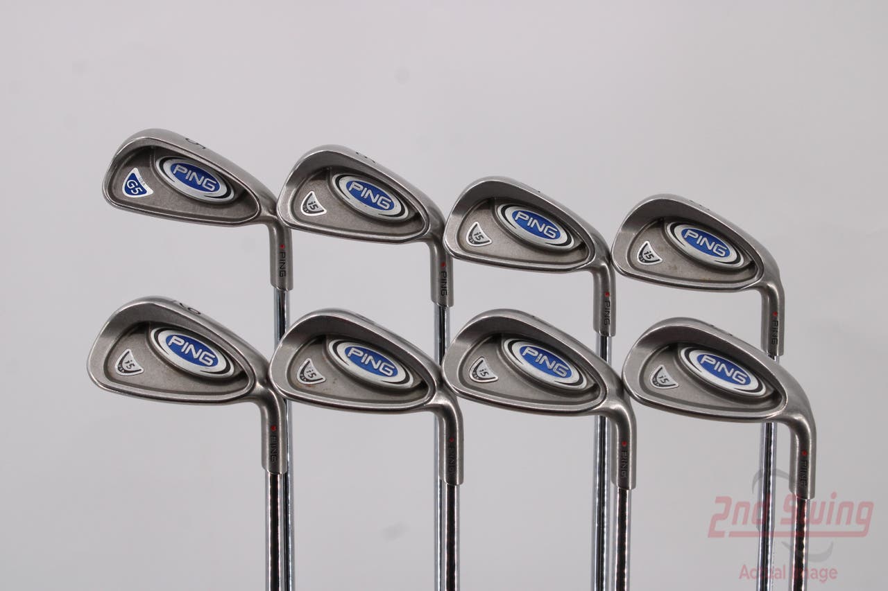 Ping i5 Iron Set 5-PW GW SW Stock Steel Shaft Steel Regular Right Handed Red dot 37.0in