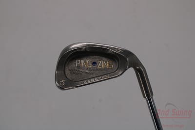 Ping Zing Single Iron 6 Iron Ping JZ Steel Regular Right Handed Blue Dot 37.5in