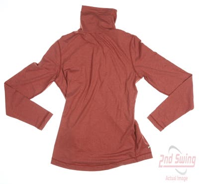 New Womens Daily Sports Long Sleeve Roll Neck Small S Redwood MSRP $110
