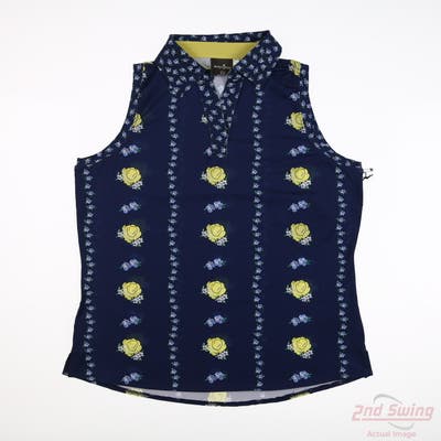 New Womens Belyn Key Action Sleeveless Polo X-Small XS Multi MSRP $108