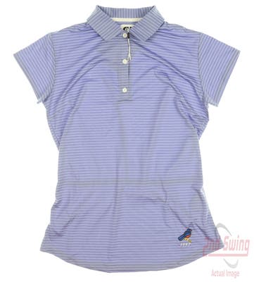 New W/ Logo Womens Footjoy Golf Polo Medium M Purple MSRP $85