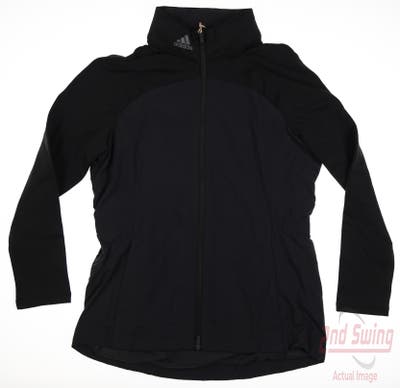 New W/ Logo Womens Adidas Jacket X-Large XL Black MSRP $130