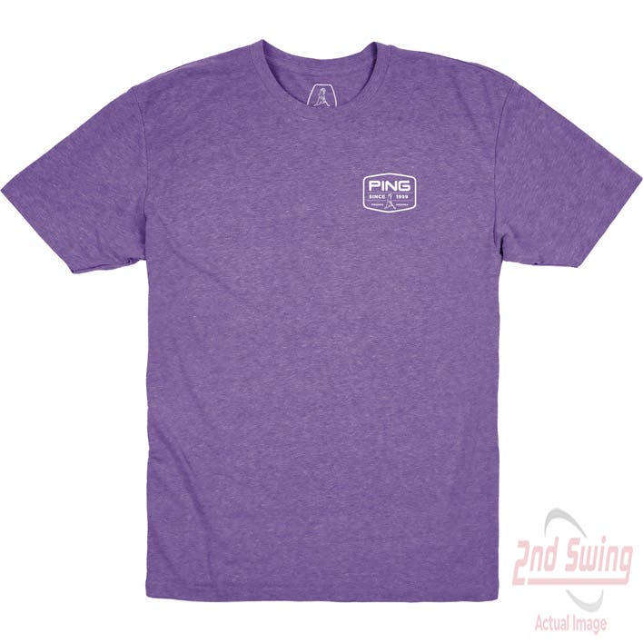 New Ping Badge Purple Small Mens T-Shirt