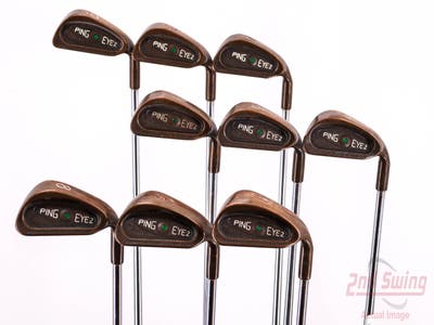 Ping Eye 2 Beryllium Copper Iron Set 2-PW Ping Microtaper Steel Stiff Right Handed Green Dot 38.75in