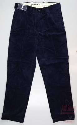 New Mens Ralph Lauren Corduroy Pants 34 x32 Blue MSRP $75