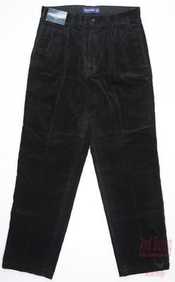 New Mens Ralph Lauren Corduroy Pants 33 x32 Black MSRP $75