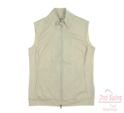 New Womens Daily Sports Golf Vest Large L Tan MSRP $190