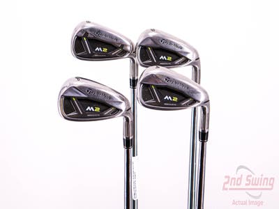 TaylorMade 2019 M2 Iron Set 8-PW AW Dynalite Gold SL S300 Steel Stiff Right Handed 38.75in