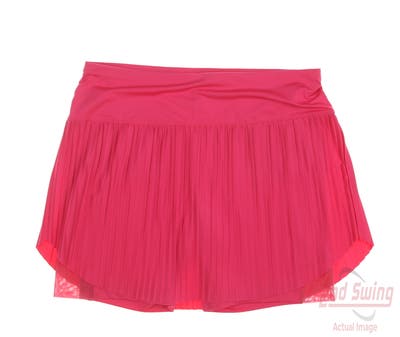 New Womens Lucky In Love Golf Skort Large L Pink MSRP $96