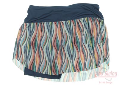New Womens Lucky In Love Golf Skort Large L Multi MSRP $96