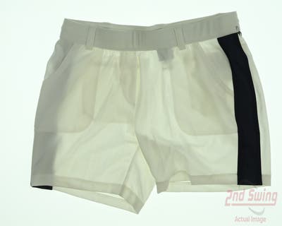 New Womens Belyn Key Tailored Track Shorts Medium M White MSRP $116