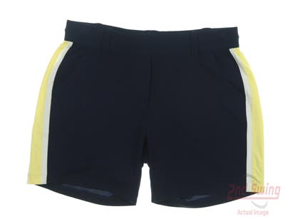 New Womens Belyn Key Golf Shorts Medium M Navy Blue MSRP $116