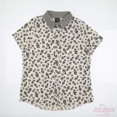 New Womens Belyn Key Keystone Polo Medium M Gray MSRP $112