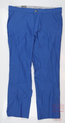 New Mens Adidas Pants 35 x30 Blue MSRP $80
