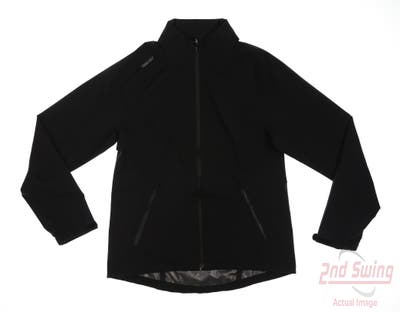 New Womens Puma DRYLBL Rain Jacket Small S Black MSRP $80