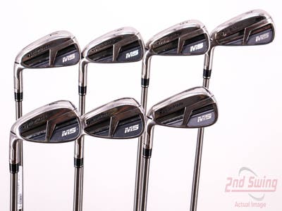 TaylorMade M5 Iron Set 4-PW Aerotech SteelFiber i95 Graphite Stiff Left Handed 37.75in