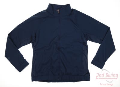 New Womens Adidas Golf Jacket X-Small XS Navy Blue MSRP $90