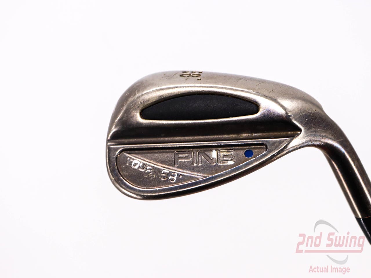 Ping Tour Black Nickel Wedge Lob LW 58° Rifle Flighted 5.5 Steel Regular Right Handed Blue Dot 35.0in