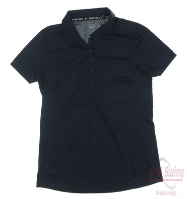 New Womens Puma Gamer Polo Small S Navy Blue MSRP $70