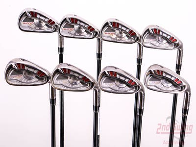 TaylorMade Burner HT Iron Set 4-PW AW TM Reax Superfast 65 Graphite Senior Right Handed 38.0in