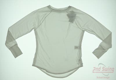 New Womens Puma Cloudspun Long Sleeve Small S White MSRP $70