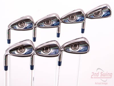 Ping G LE Iron Set 5-PW GW ULT 230 Lite Graphite Ladies Left Handed Green Dot 38.0in