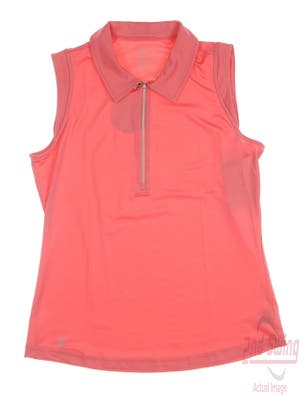 New Womens GG BLUE Sleeveless Polo Medium M Pink MSRP $76