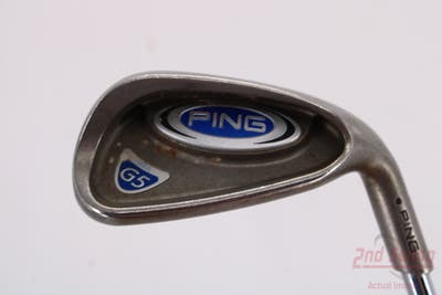 Ping G5 Single Iron 9 Iron Stock Steel Shaft Steel Regular Right Handed Black Dot 35.5in