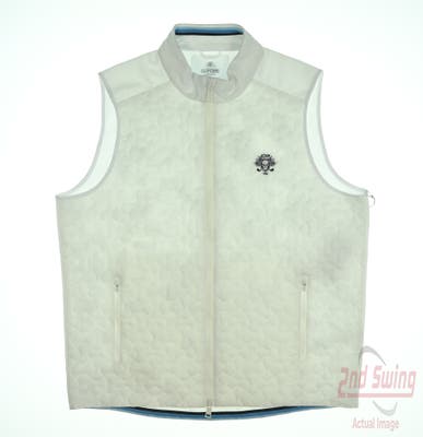 New W/ Logo Mens G-Fore Golf Vest X-Large XL White MSRP $225