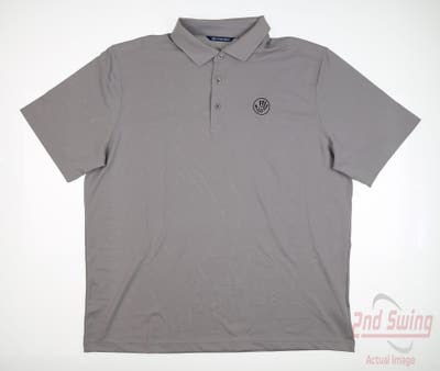 New W/ Logo Mens Cutter & Buck Polo X-Large XL Gray MSRP $70