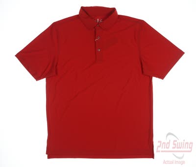 New Mens Bobby Jones Polo Large L Red MSRP $70