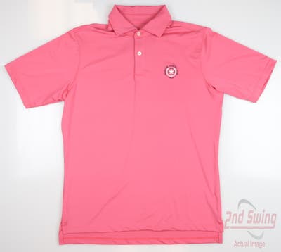New W/ Logo Mens Fairway & Greene Golf Polo Small S Pink MSRP $95