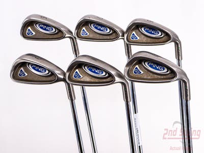 Ping G5 Iron Set 6-PW AW Stock Steel Shaft Steel Stiff Right Handed Green Dot 38.0in