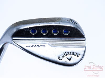 Callaway Jaws MD5 Platinum Chrome Wedge Sand SW 56° 10 Deg Bounce S Grind Nippon NS Pro Zelos 8 Steel Regular Left Handed 34.5in